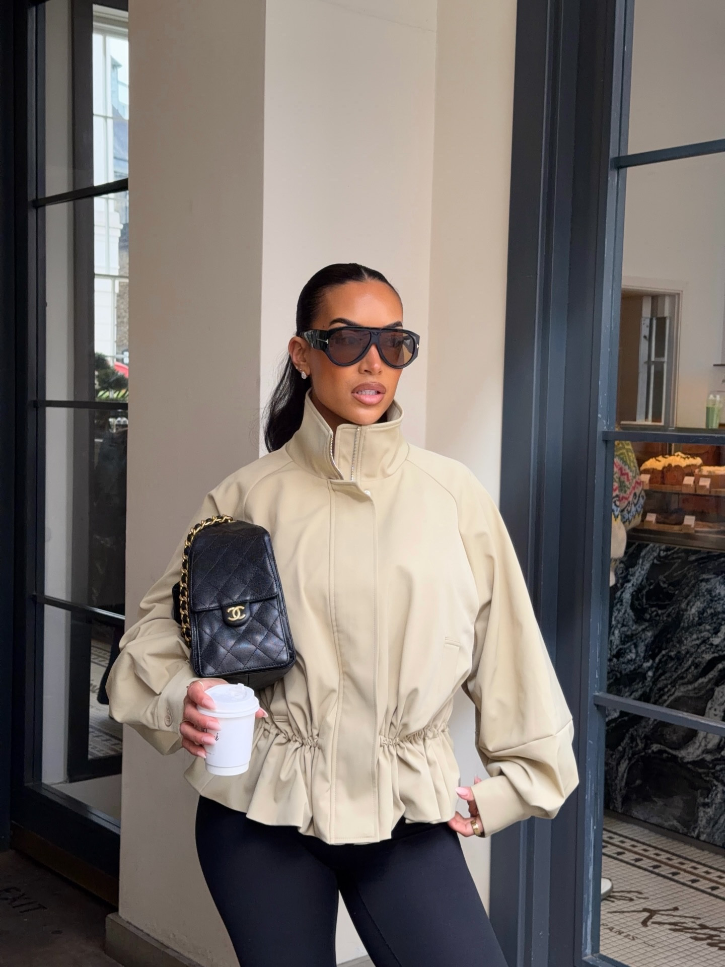 overdressed for a coffee? never 😌☕️ @boohoo LIVSD for discount ad