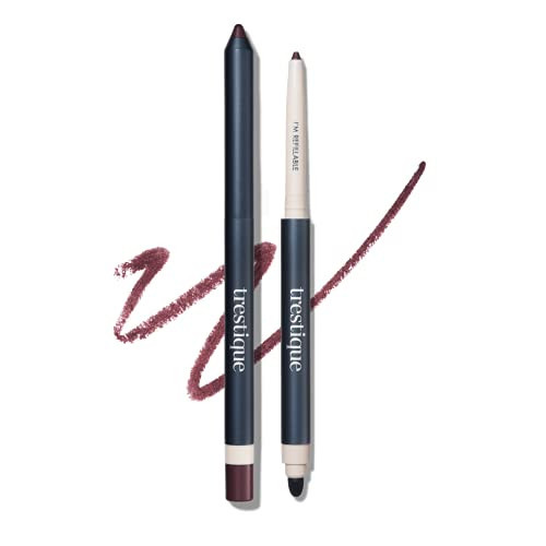 TRE'STIQUE trestique Eyeliner, Refillable Long Lasting Eyeliner Pencil With Built-In Smudger And Sharpener, Clean Beauty Eye Pencil, Sustainable | Amazon (US)