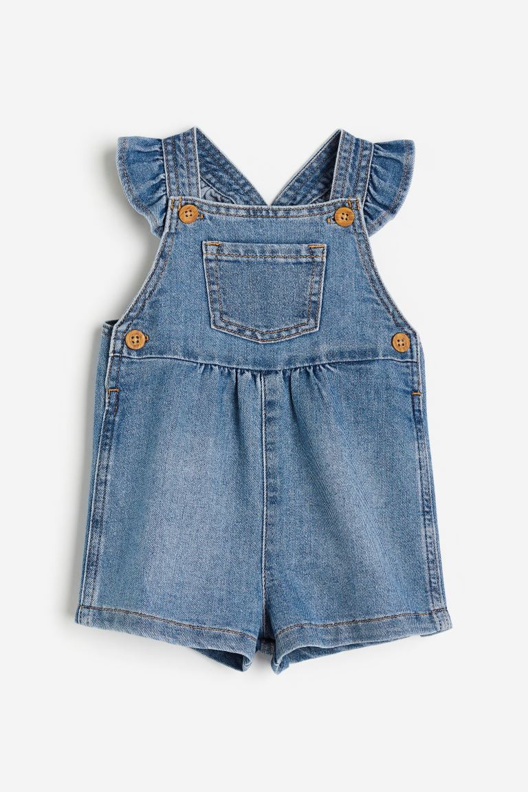 Denim dungaree shorts | H&M (US + CA)