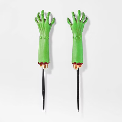 2pk Zombie Hands Halloween Decorative Yard Stakes - Hyde & EEK! Boutique™ | Target