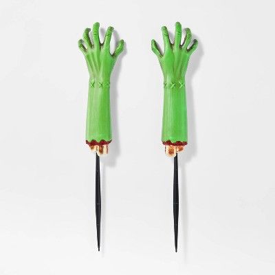 2pk Zombie Hands Halloween Decorative Yard Stakes - Hyde &#38; EEK! Boutique&#8482; | Target