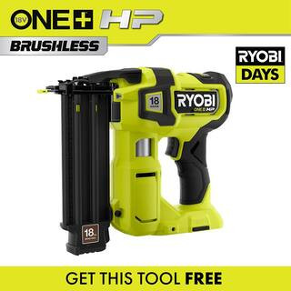 ONE+ HP 18V 18-Gauge Brushless Cordless AirStrike Brad Nailer (Tool Only) | The Home Depot