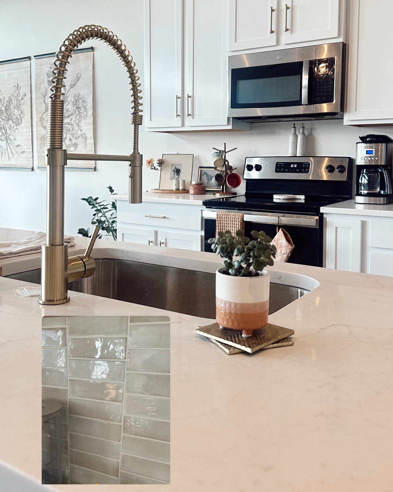 picking out backsplash today ✨ this is what we are thinking! I love that it’s a subtle netural but not just all “cream + white”! 

#LTKHome #LTKStyleTip