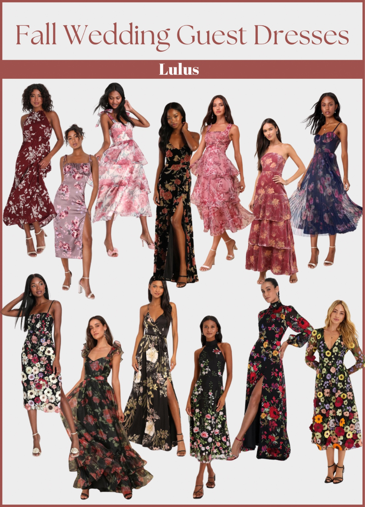 Beautiful fall floral dresses from Lulus! Most are less than $100! Perfect for fall weddings! 

#fallweddingguestdress #falldress
#fallfloraldress #floraldress

#LTKFallSale #LTKFindsUnder100 #LTKWedding