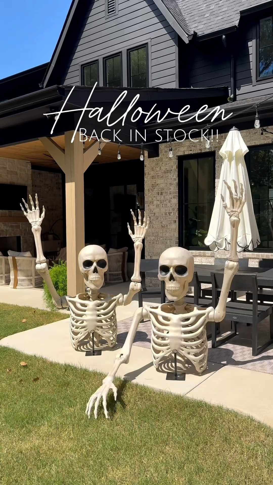 Officially back in stock!! linking below - groundbreaker skeletons!! 👻🎃🕷️🕸️

#LTKxWalmart #LTKSeasonal #LTKHome