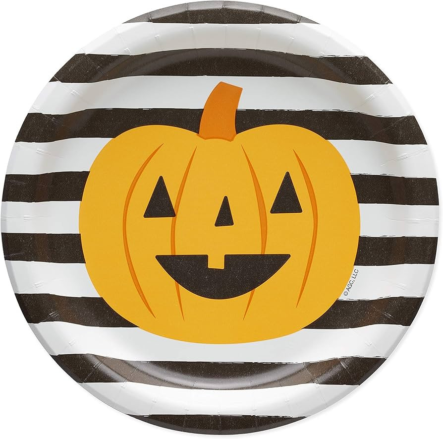 American Greetings 36-Count 7 in. Paper Dessert Plates, Pumpkin Halloween Party Supplies | Amazon (US)