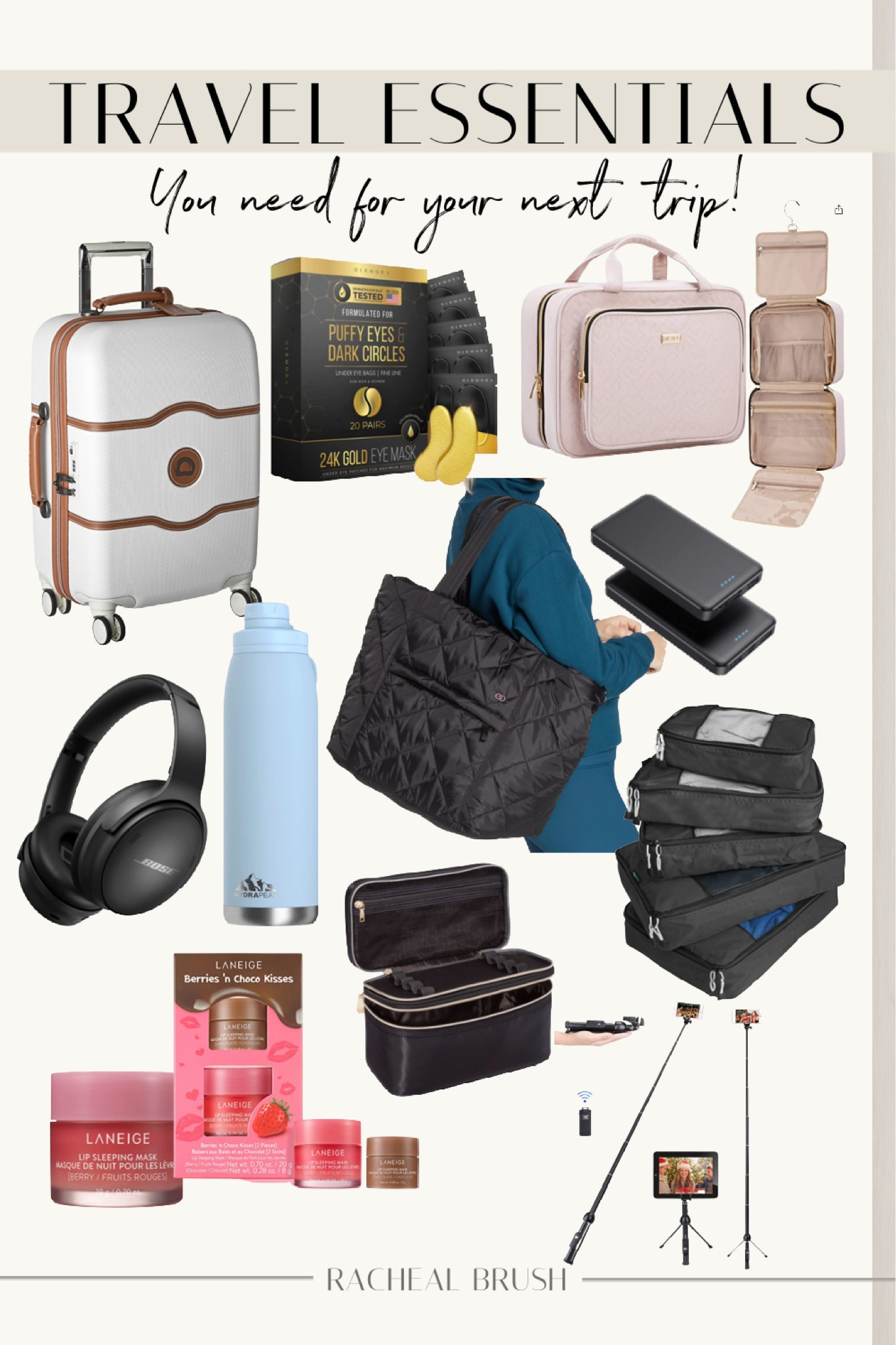 Travel Essentials - You need for your next trip. Road trip. Travel bags. Travel skin care  

#LTKbeauty #LTKtravel #LTKitbag