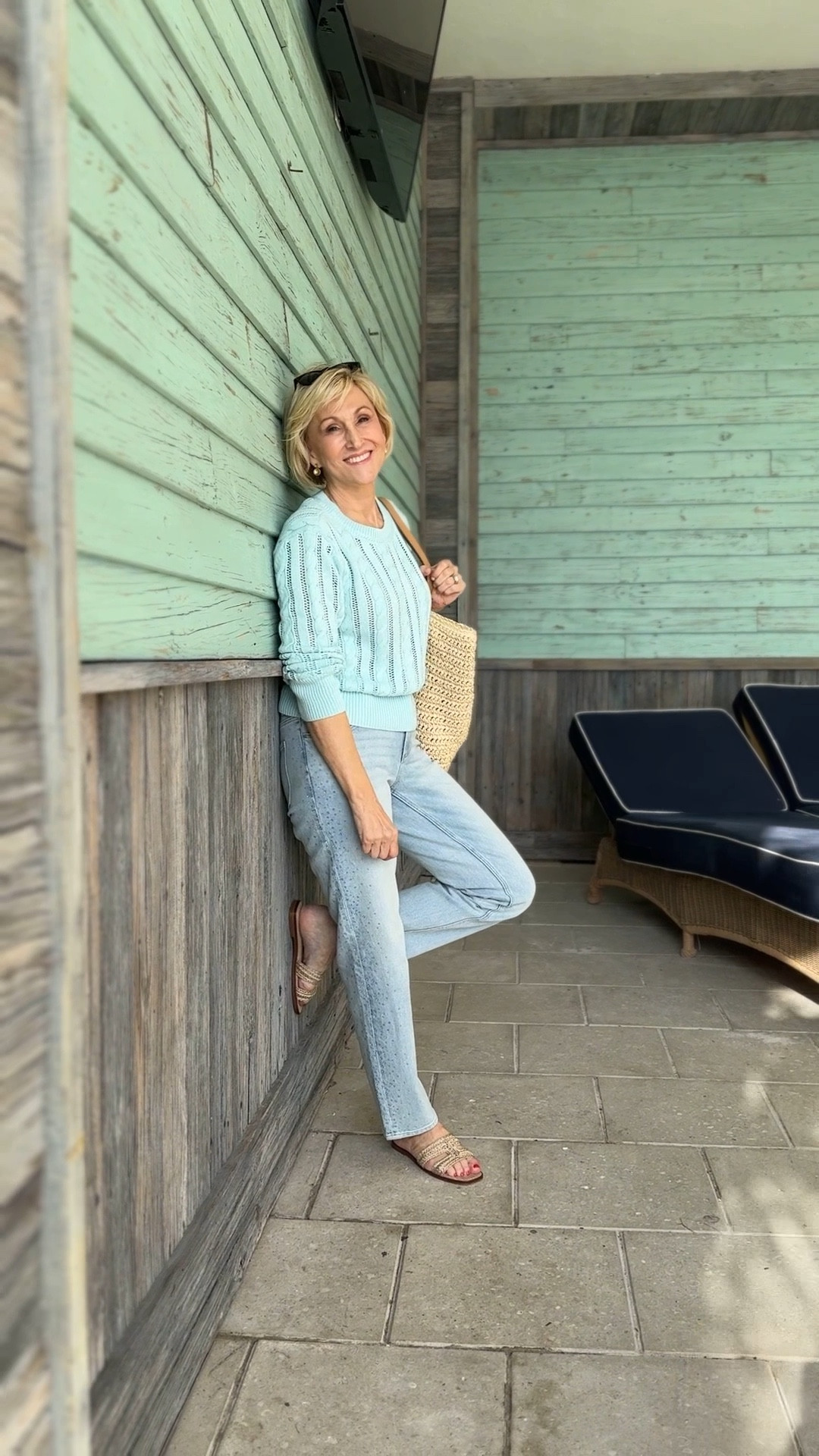 Step into spring with the perfect mix of cozy and cool! This mint-colored open-knit cable sweater is light enough for sunny days yet perfect for those crisp spring breezes. Paired with classic straight stovepipe jeans, it’s a timeless look that’s equal parts chic and comfortable.
🩵Scroll down to shop & follow for more

#SpringStyle #Over50Fashion #EffortlessChic #MintToBe

#LTKWatchNow #LTKOver40 #LTKSeasonal