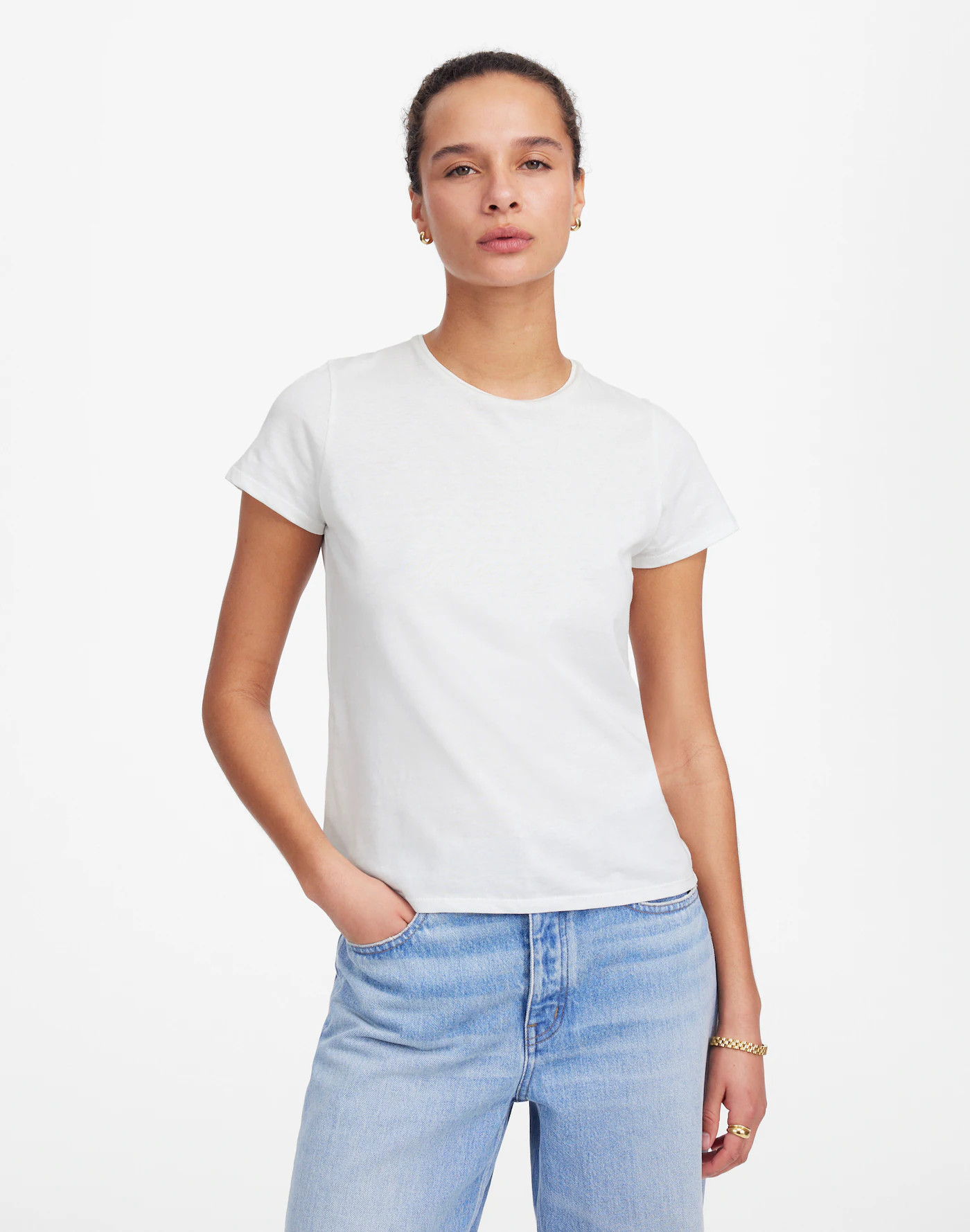 Essential Slim Tee in Lightweight Cotton | Madewell
