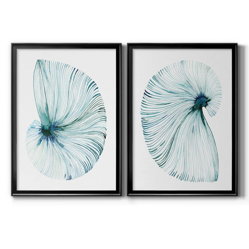 Beachcrest Home™ Eye of the Ocean I - 2 Piece Picture Frame Print Set on Canvas & Reviews | Way... | Wayfair North America