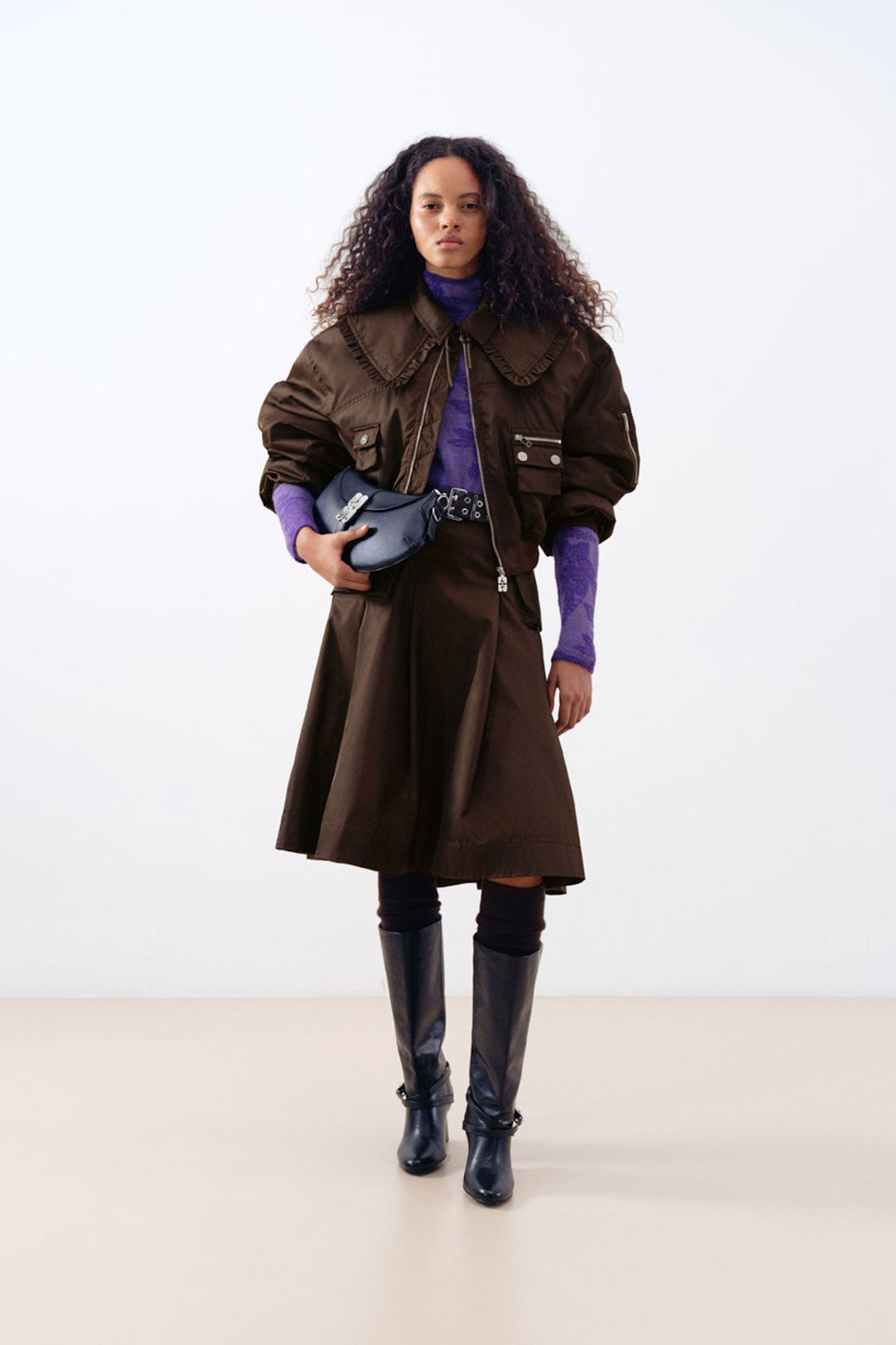 Duchesse Nylon Bomber Jacket | Ganni