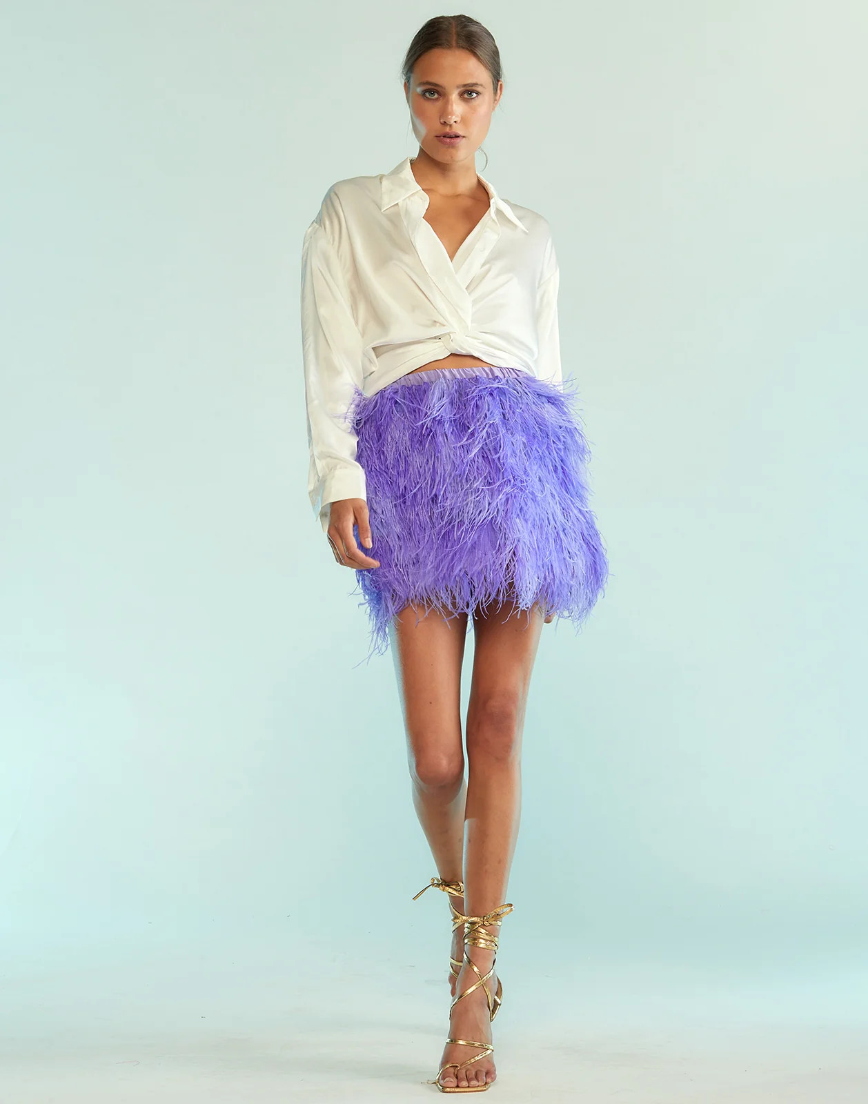 Feather Skirt | Cynthia Rowley