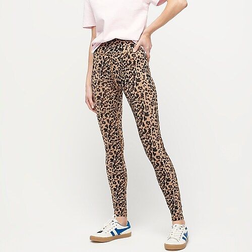 7/8 high-rise leggings in leopard | J.Crew US