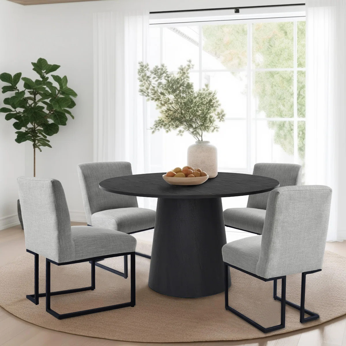 Bende 4 - Person Pedestal Dining Set | Wayfair North America