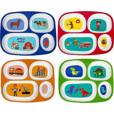 Fun, trendy dinner plates for toddlers aged 1-3. Perfect for picky eaters! Durable, portioned kids' plates ideal for toddlers and baby mealtime. | Target