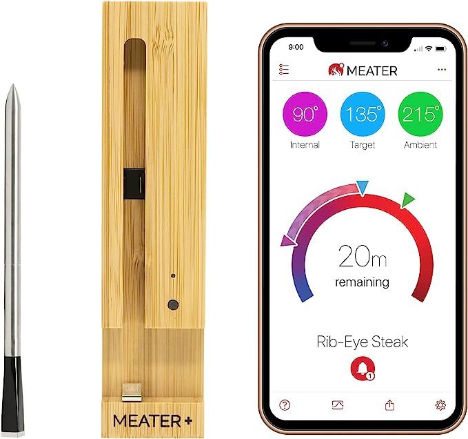 MEATER Plus: Premium Wireless Smart Meat Thermometer with Bluetooth | for BBQ, Oven, Grill, Kitch... | Amazon (US)