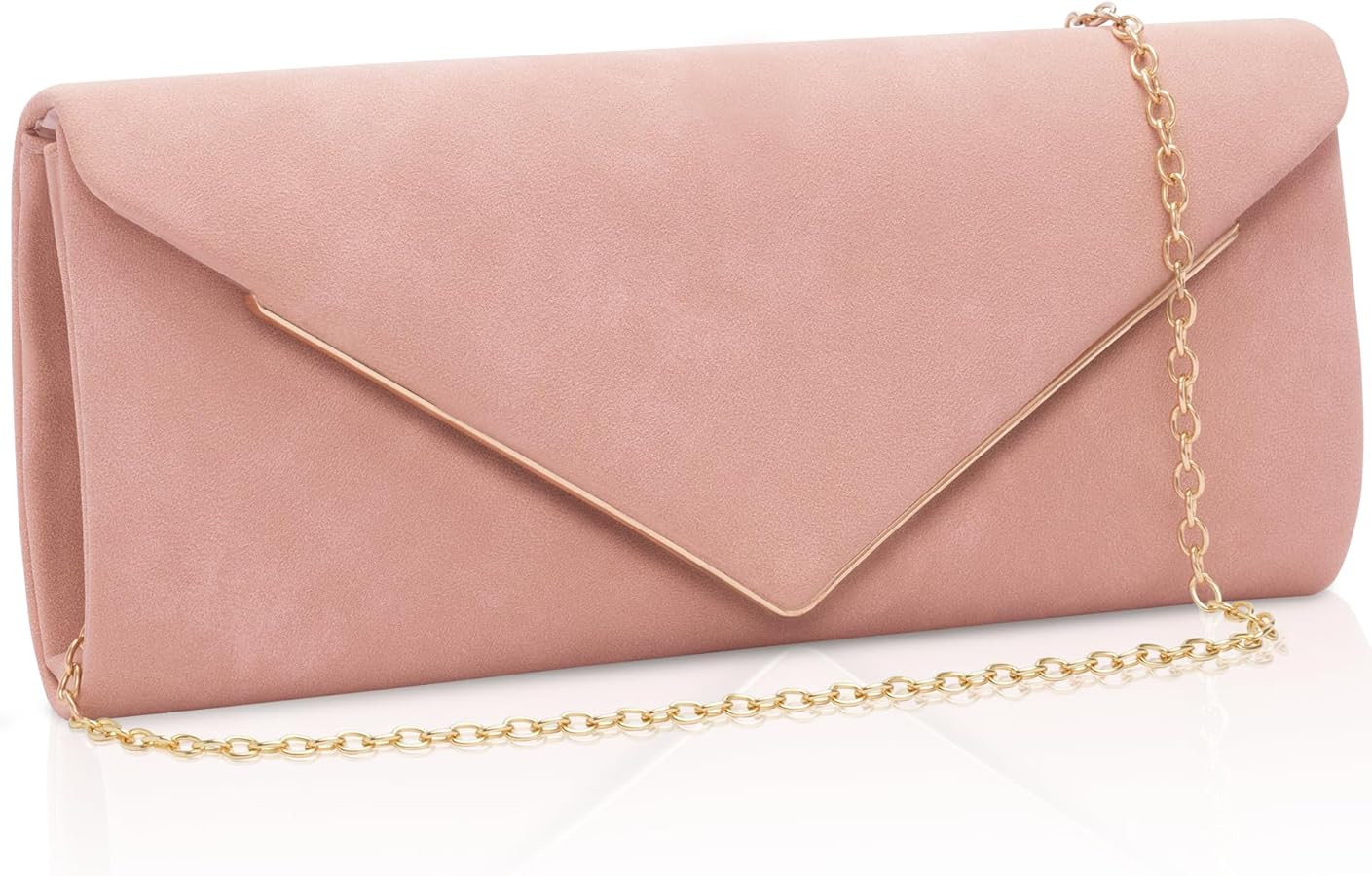 Larcenciel Clutch Purses for Women, Sparkling Envelope Evening Bag with Detachable Chain | Amazon (US)
