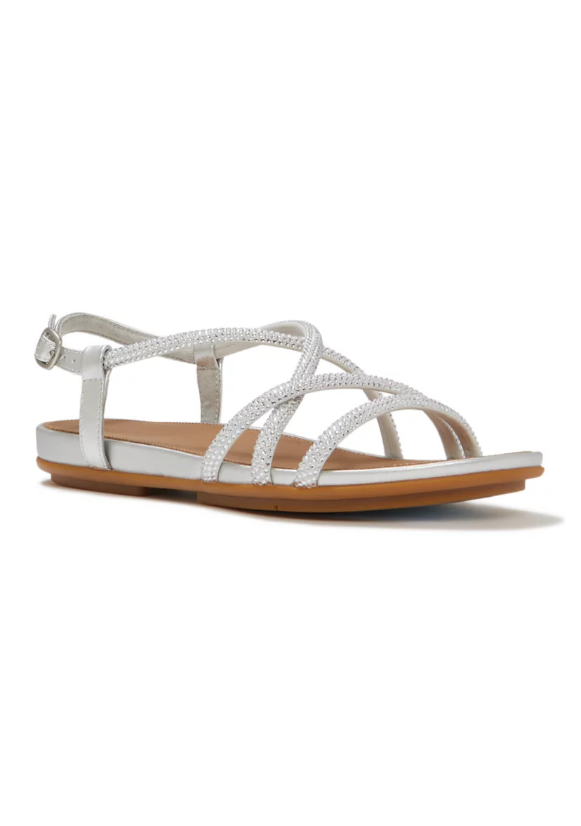 Gracie Crystal Strappy Back-Strap Sandals | Belk