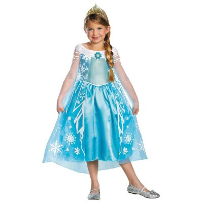 Girl's Deluxe Disney's Frozen Elsa Dress Costume - Medium 7-8 | Target