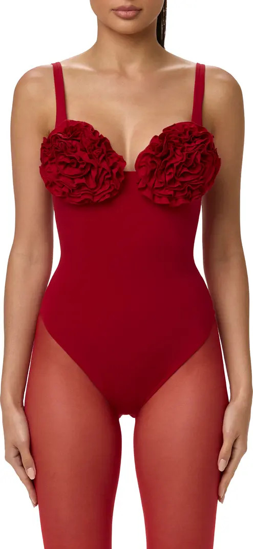 Rosette Bust Bodysuit | Nordstrom