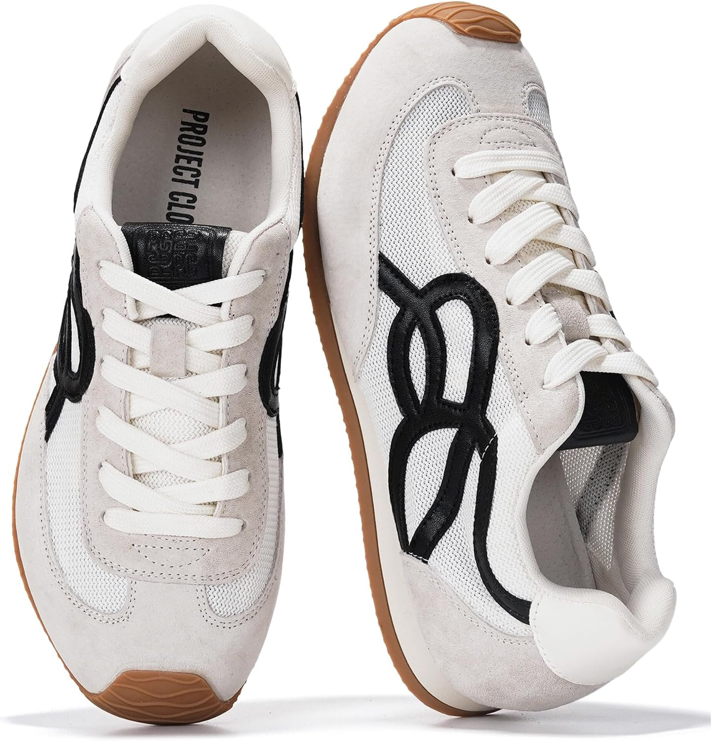 Project Cloud Womens Shoes with Leather Memory Foam Insole Trendy Sneakers for Women - Lightweight & Non-Slip Womens Sneakers Walking Shoes for Women Footwear (Lowy) | Amazon (CA)
