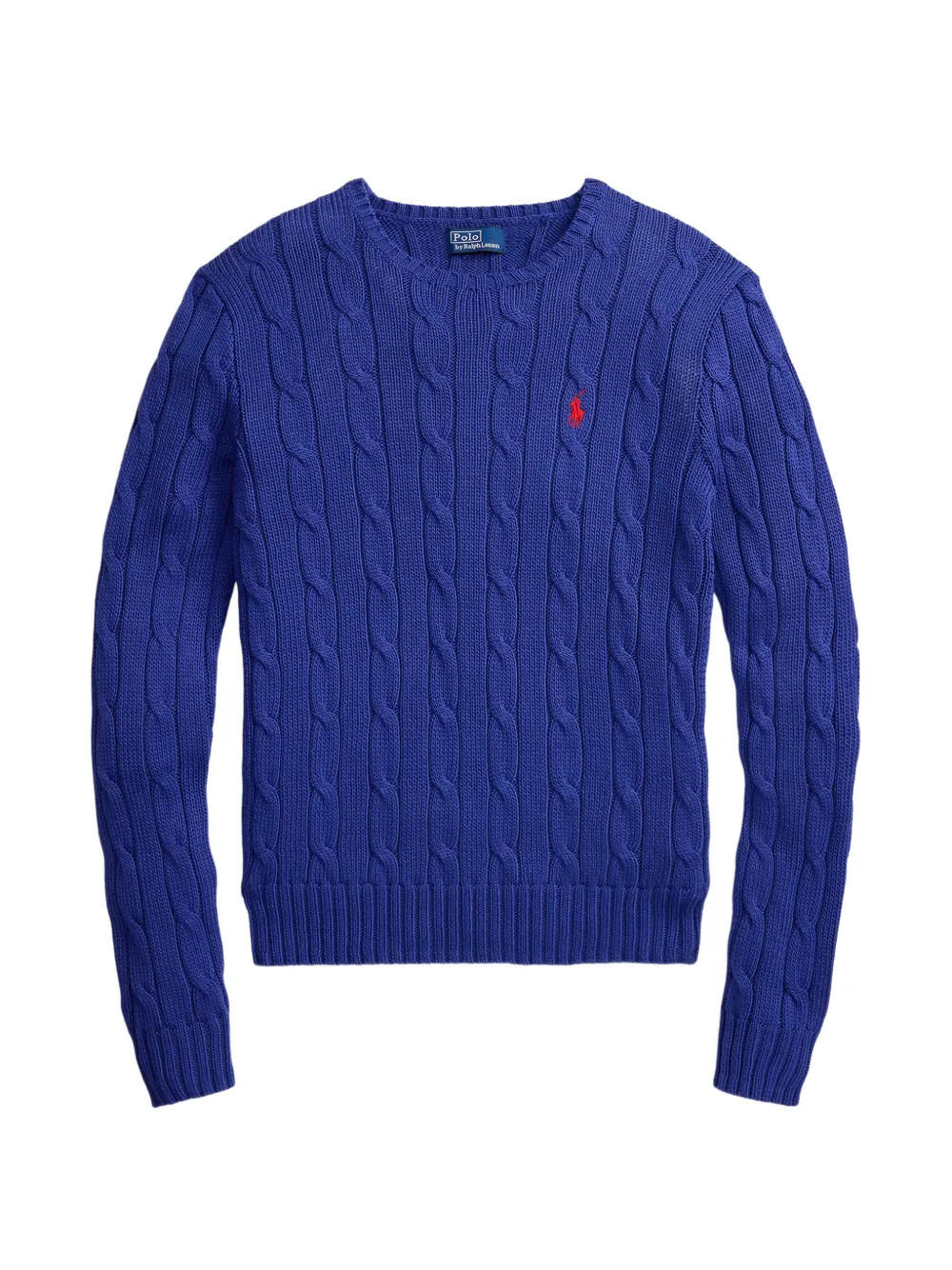 Polo Ralph Lauren cable-knit cotton sweater - Blue | Farfetch Global