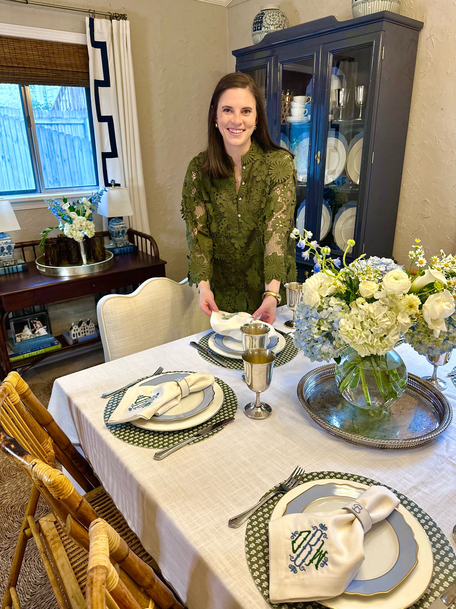 Gearing up for the Super Bowl of table setting, Thanksgiving! Although we won’t be hosting this year I can’t help but enjoy pulling out some of my hosting bests to put together a turkey worthy tablescape using some seasonal favorites. My @thehorsehoecrab monogrammed Essential Dinner Napkins are the star of the show and inspired my color scheme for this table! I opted for the Kiawah font with my initials and their team could not have been better to work with sharing a few different thread color options and how the colors would look together. If you’re hosting this holiday season consider some sort of entertaining upgrade! I’ve linked these napkins and other favorites for the upcoming holiday from #thehorseshoecrab on my @shop.ltk. #ad #savannahga 

#LTKHome #LTKFindsUnder100 #LTKParties