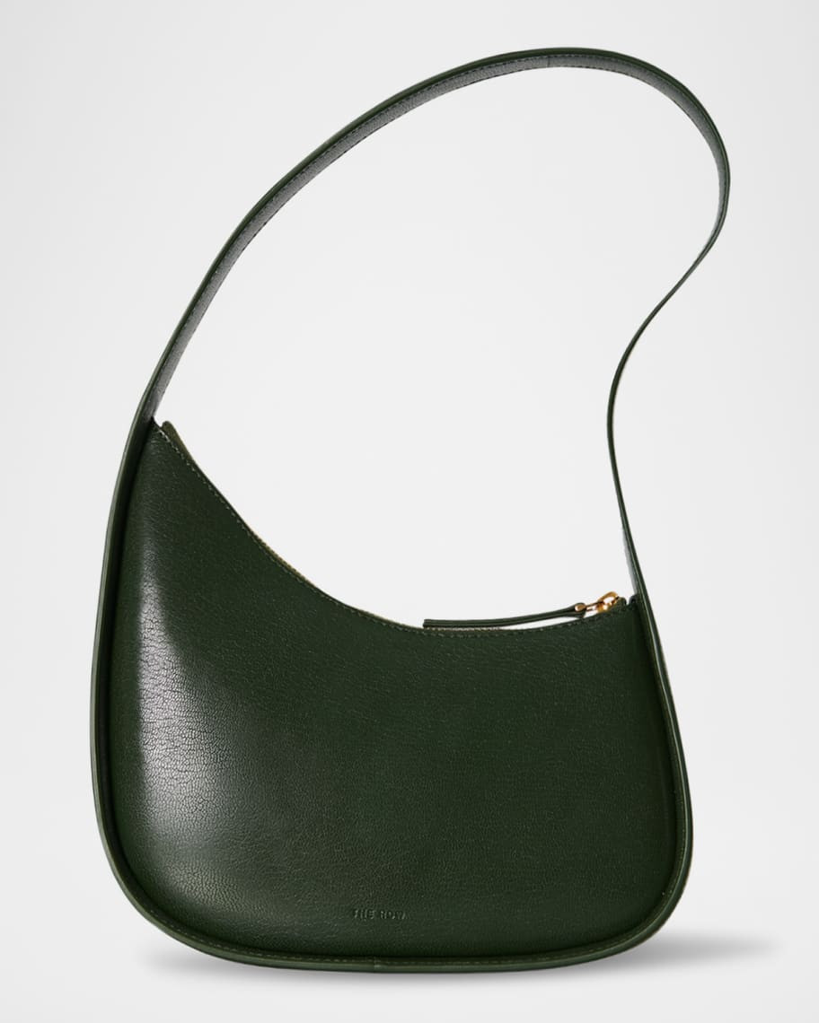 Half Moon in Shiny Kidskin Leather | Neiman Marcus