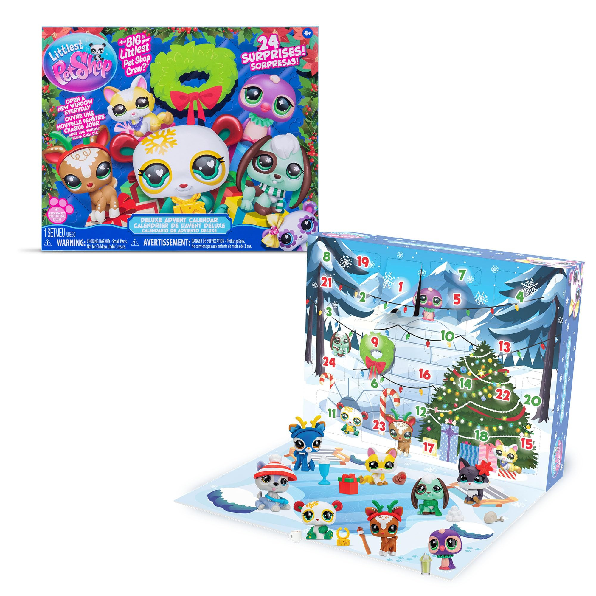 Littlest Pet Shop - Deluxe Holiday Calendar - Series 4 Advent Calendar -Gen 7 Authentic LPS Bobbl... | Amazon (US)