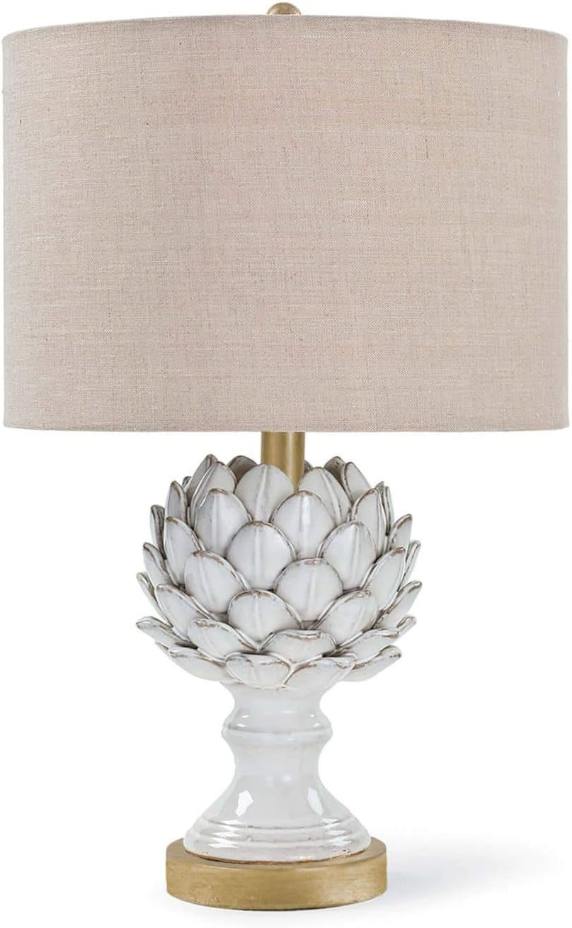 Regina Andrew White Leafy Artichoke Decorative Table Lamp | Standing 20.5 inches Tall with Single... | Amazon (US)