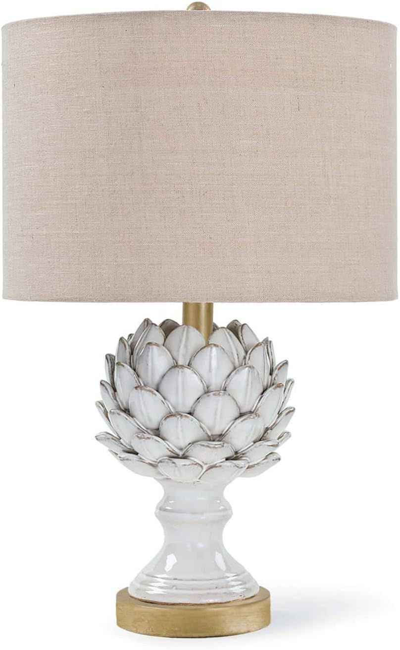 Regina Andrew White Leafy Artichoke Decorative Table Lamp | Standing 20.5 inches Tall with Single... | Amazon (US)