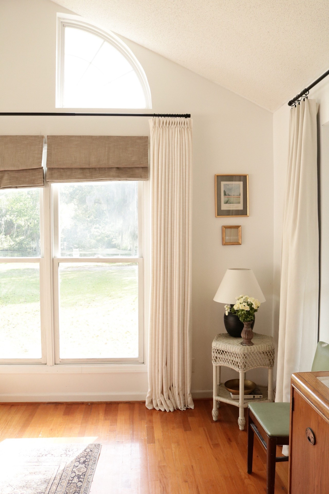 Living room decor, curtains, Roman shades, neutral home decor, cozy living room, white curtains, pleated curtains, wall art

#LTKHome #LTKStyleTip #LTKFindsUnder50