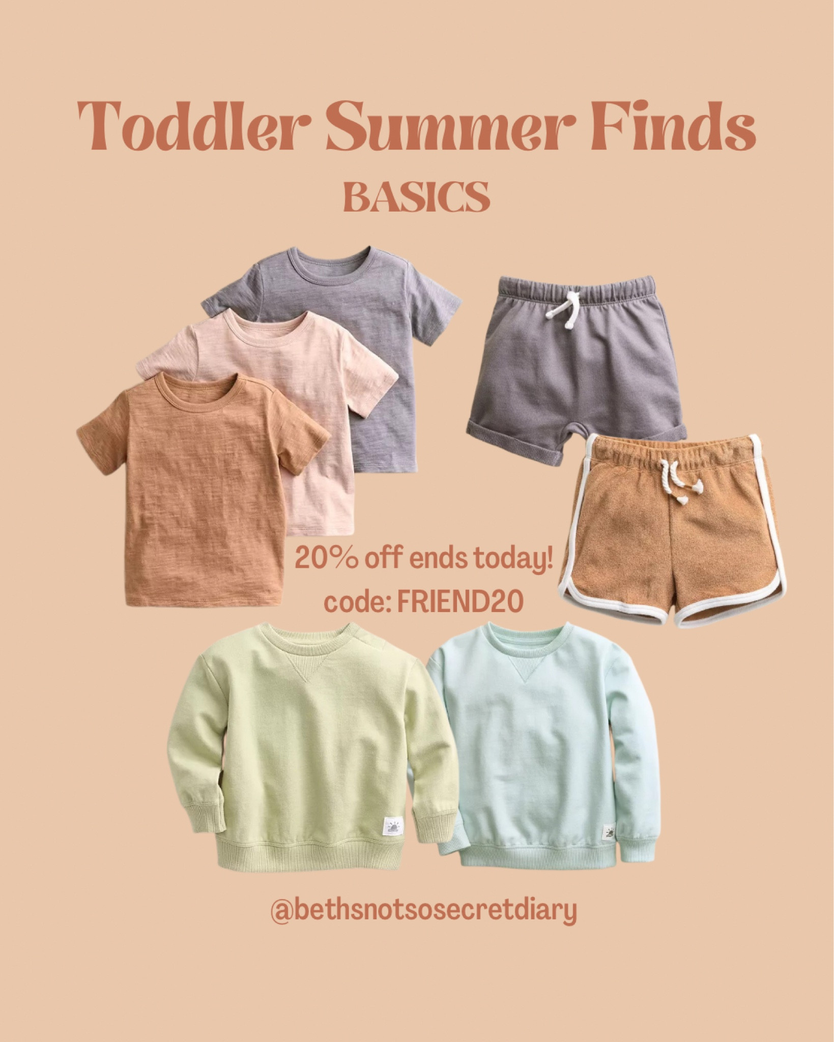 Toddler summer basics 20% off! 

#LTKkids #LTKsalealert #LTKSeasonal