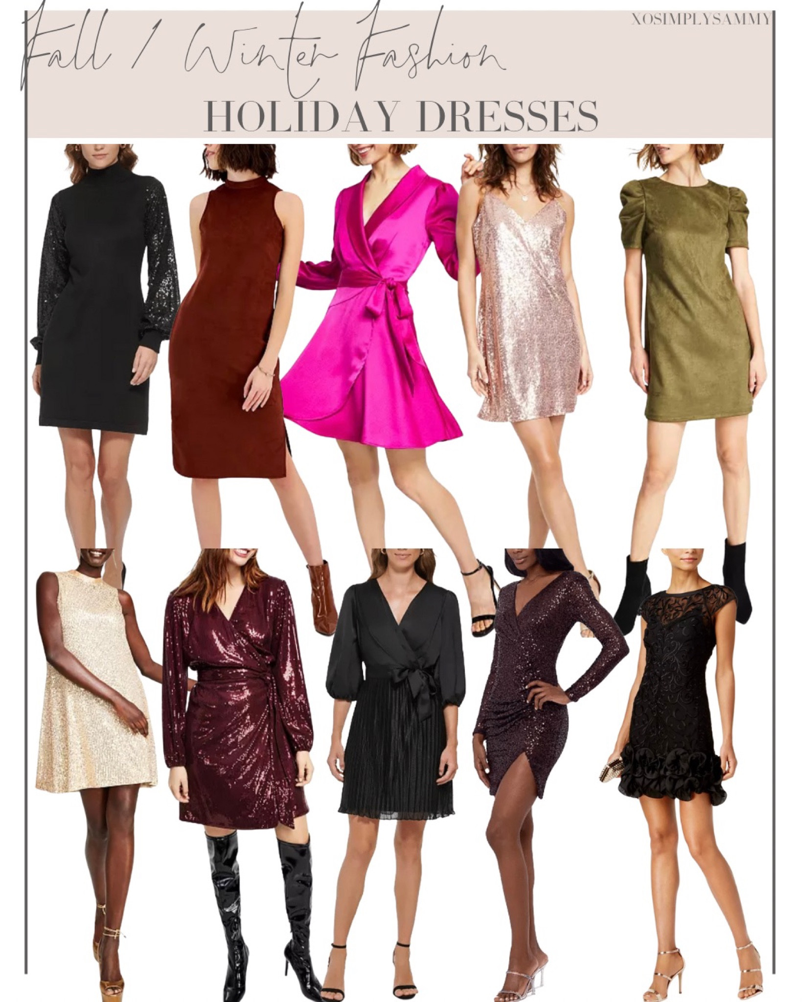 Fall fashion outfit inspo , winter fashion outfit inspo , fall dress , winter dress , holiday dress , Christmas dress , sequin dress , satin dress , wrap dress , midi dress , shirt dress , party dress , turtleneck dress , ruffled dress 

#LTKHoliday #LTKSeasonal #LTKstyletip