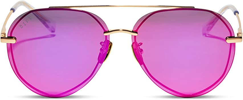 DIFF Lenox Designer Oversized Aviator Sunglasses for Women 100% UVA/UVB Protection | Amazon (US)