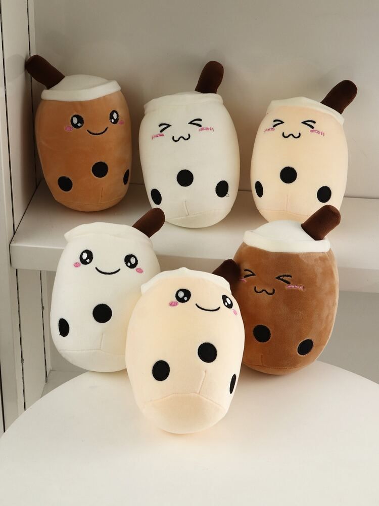 1pc Random Milk Tea Pet Plush Toy | SHEIN