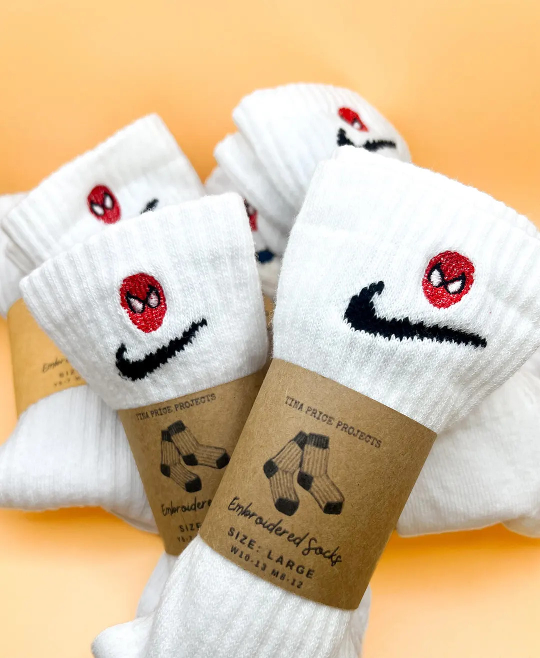 Custom Dri-Fit Nike Socks – Embroidered Spiderman Design – Everyday Cushioned Athletic Socks ... | Etsy (US)