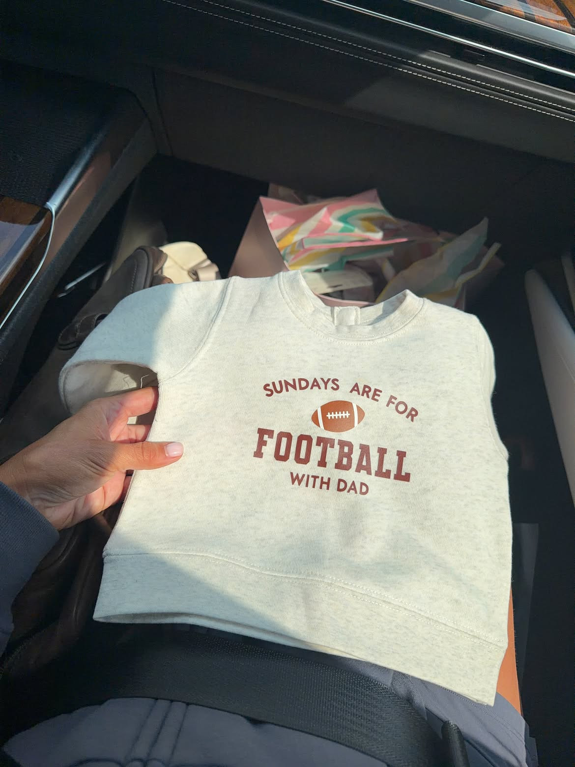 cutest little football-themed sweatshirt for kids 🏈  

 #LTKootd #LTKBaby #LTKKids