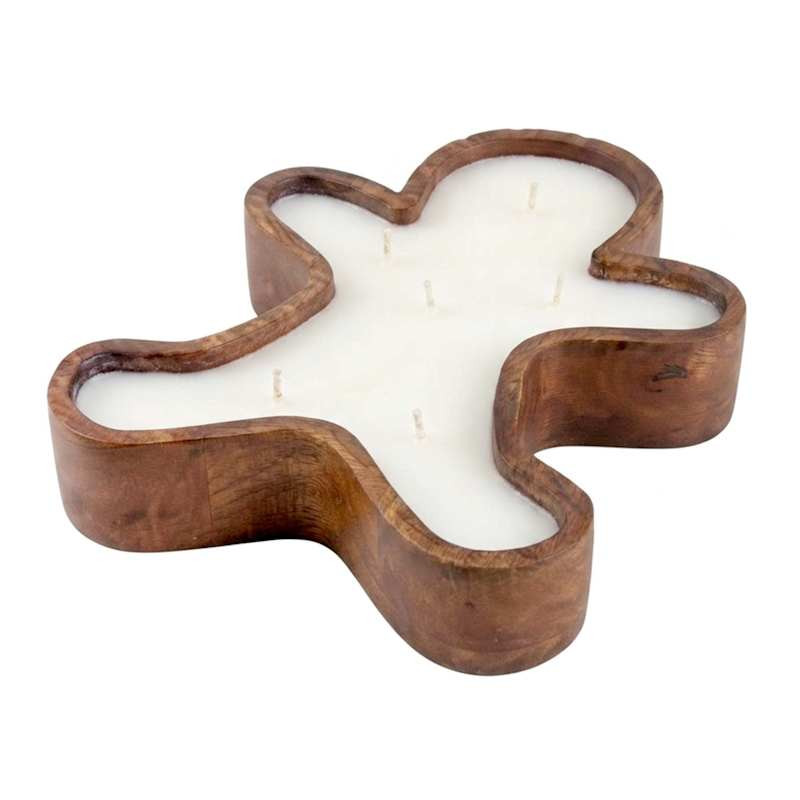 Gingerbread Scented Dough Bowl Candle, 25Oz, Brown, Wood/other, sold by At Home | At Home