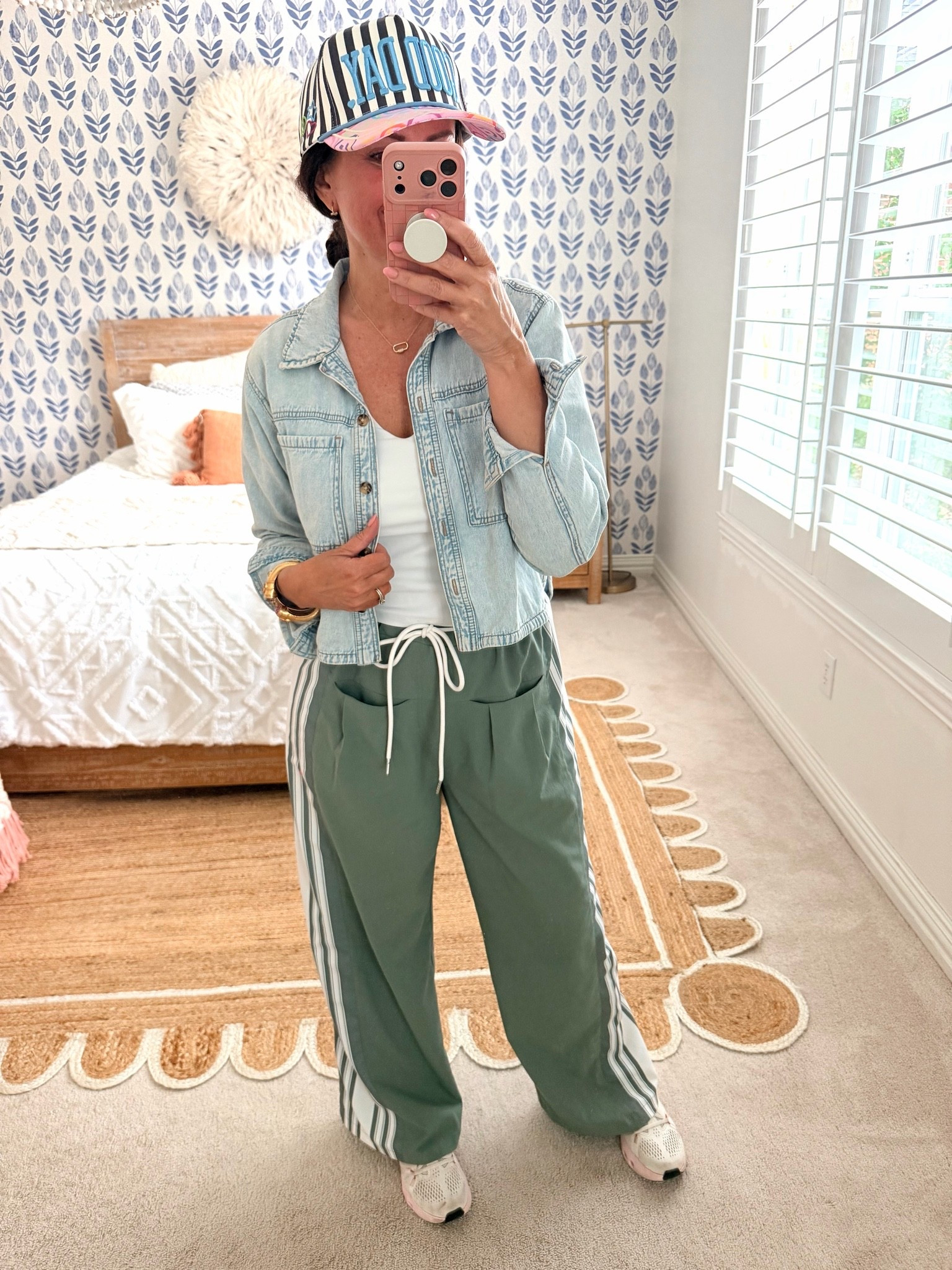 Comfy Amazon athletic pants, tank with built in padding and my fave cropped denim! 
Wearing a medium in the pants. Small in both tops
.

#LTKootd #LTKmomlife #LTKActive