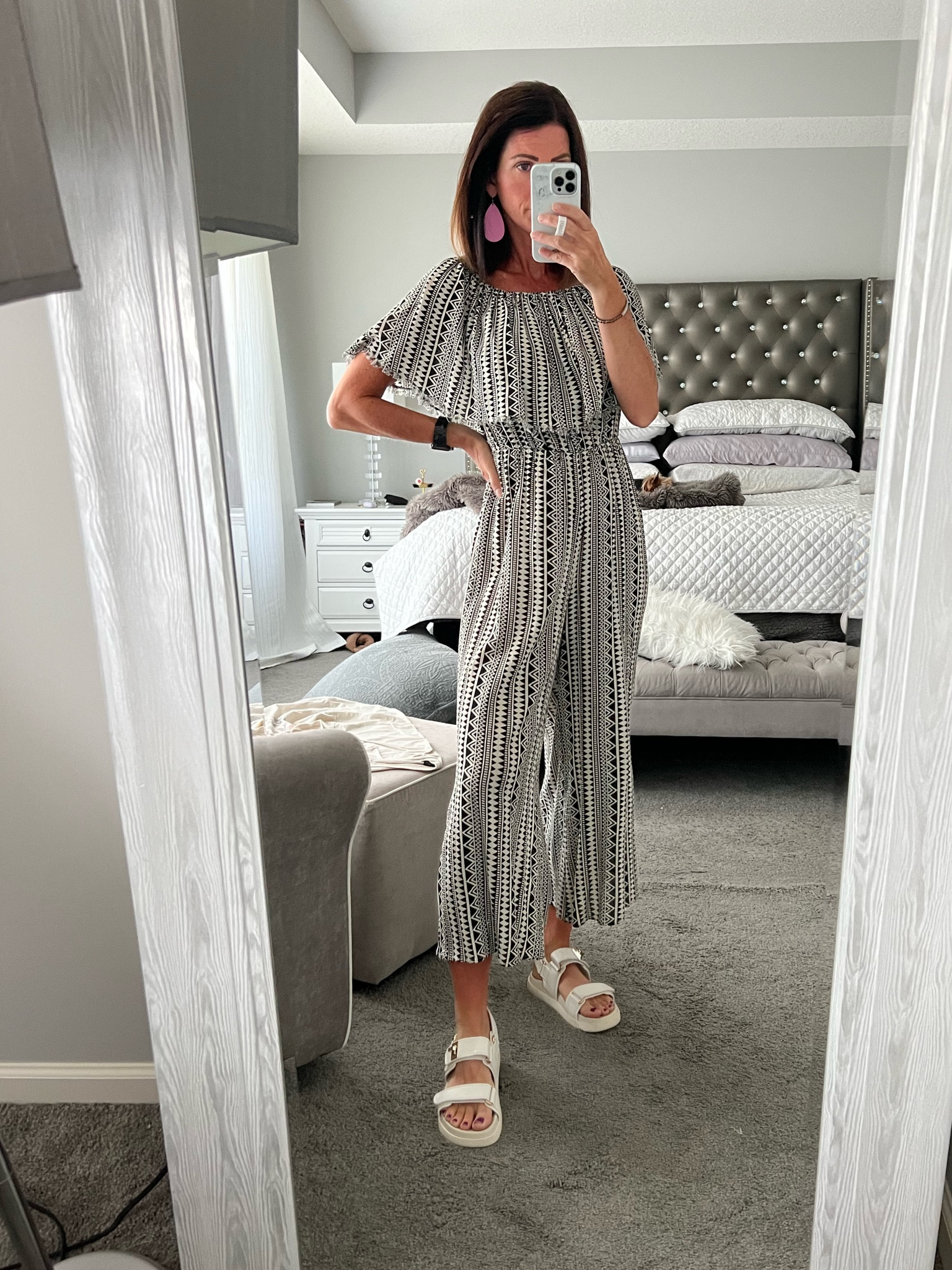 Love love love these summer sandals! Small platform, super comfy, easy to slide on and off, bold gold hardware and come in black or white! Run! They’re on sale right now! 

#LTKFind #LTKshoecrush #LTKsalealert