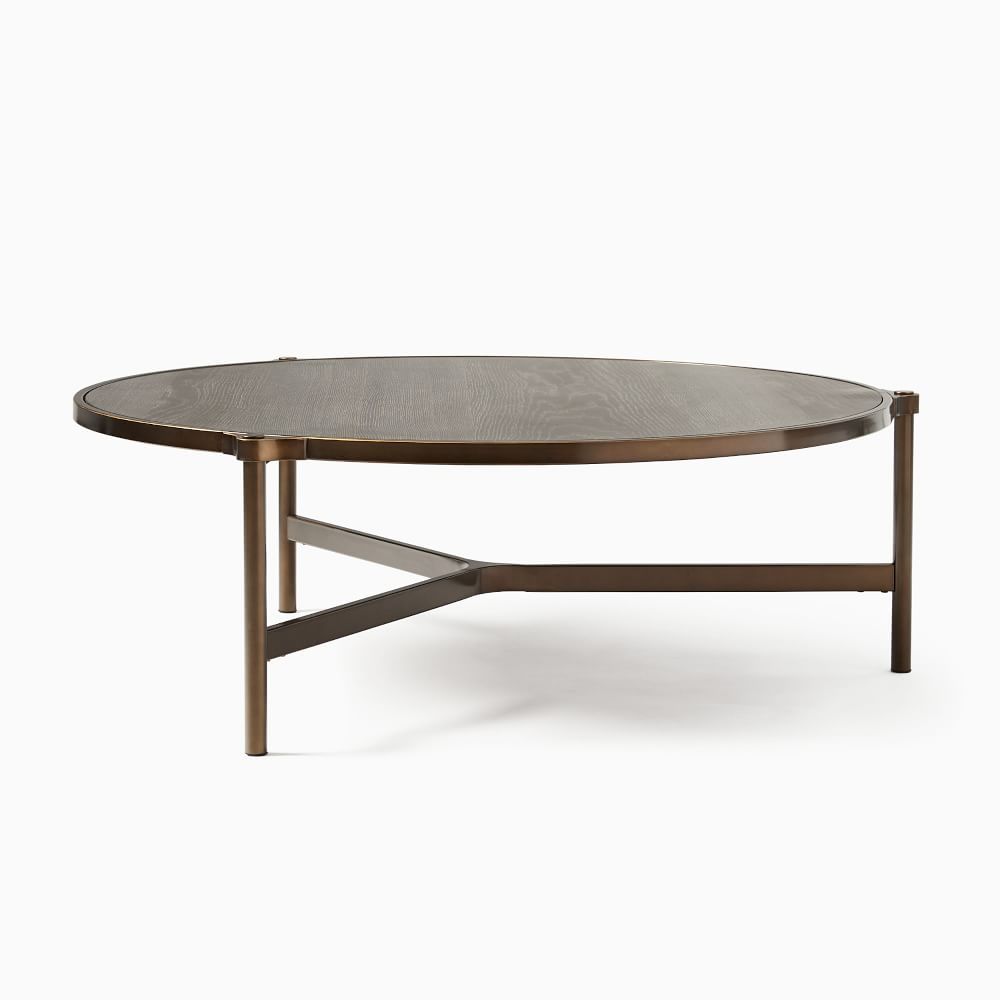 Mateo Collection Cerused Black Oil Rubbed Bronze 40 Inch Coffee Table | West Elm (US)