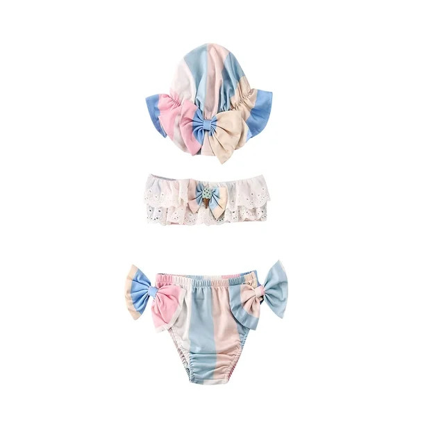 Toddler Baby Girl Swimsuit Bathing Swimming Suit Bikini Set Swimwear | Walmart (US)