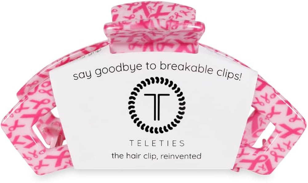 TELETIES - Large Open Clip - Claw Clips for Women - Strong Grip, Bendable Teeth, Comfortable Cuto... | Amazon (US)