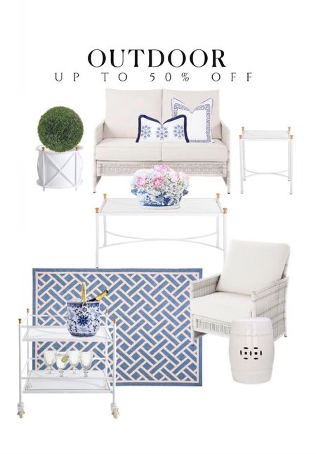 So many great deals on outdoor furniture!! 50% off coffee table, bar cart and planter 🙌🏻 save up to $101 on patio furniture 
Walmart finds Walmart home white table with gold finials 

#LTKsalealert #LTKhome #LTKstyletip