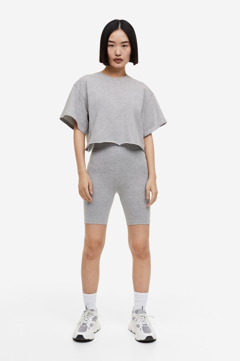 Boxy Embroidered T-shirt | H&M (US + CA)