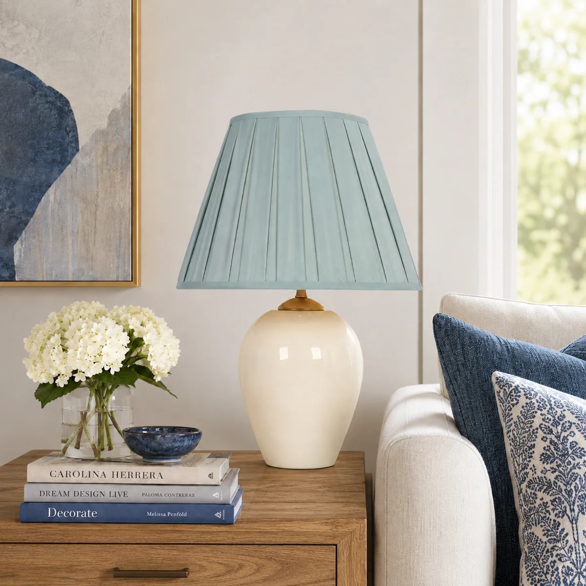 1- Light Dimmable Pleated Elegant Table Lamp | Birch Lane