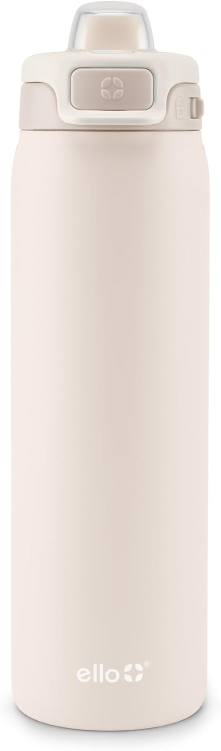 Ello Pop & Fill Stainless Steel Water Bottle with Quick Fill Technology, Double Walled Vacuum Ins... | Amazon (US)