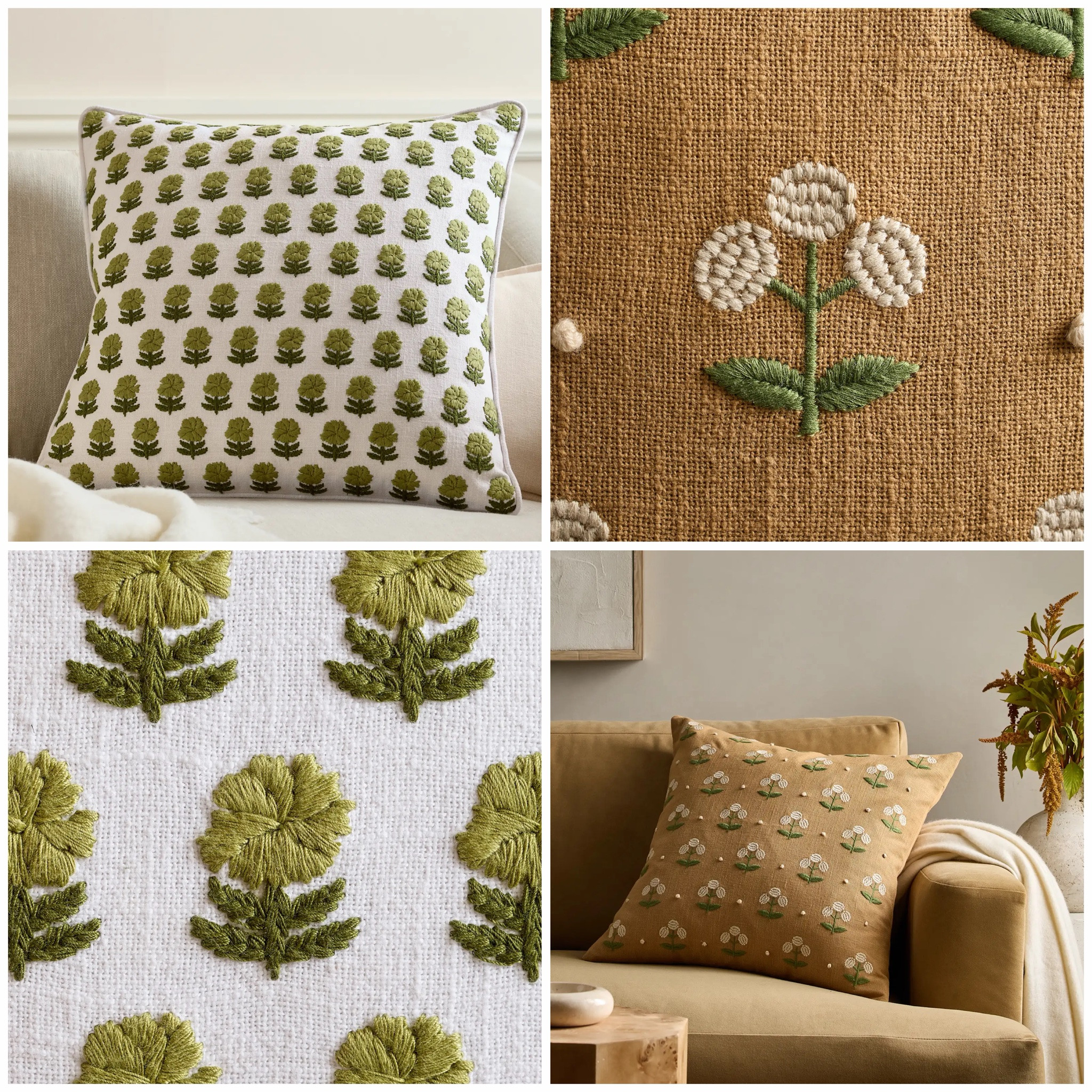 I just got my Quince pillow covers in the mail, and I am IN. LOVE. They are sooo pretty up close and add the perfect pop of color while still being “neutral” enough to blend in with different palettes. AND THEY’RE 50% OFF! They also come in a 2-pack (50% off PLUS save an additional $10).

There’s also this pretty new brown floral embroidered pattern that’s 40% off and perfect for fall. I linked the pillow inserts that I use too — 22x22” fits best!

#LTKHome #LTKSaleAlert