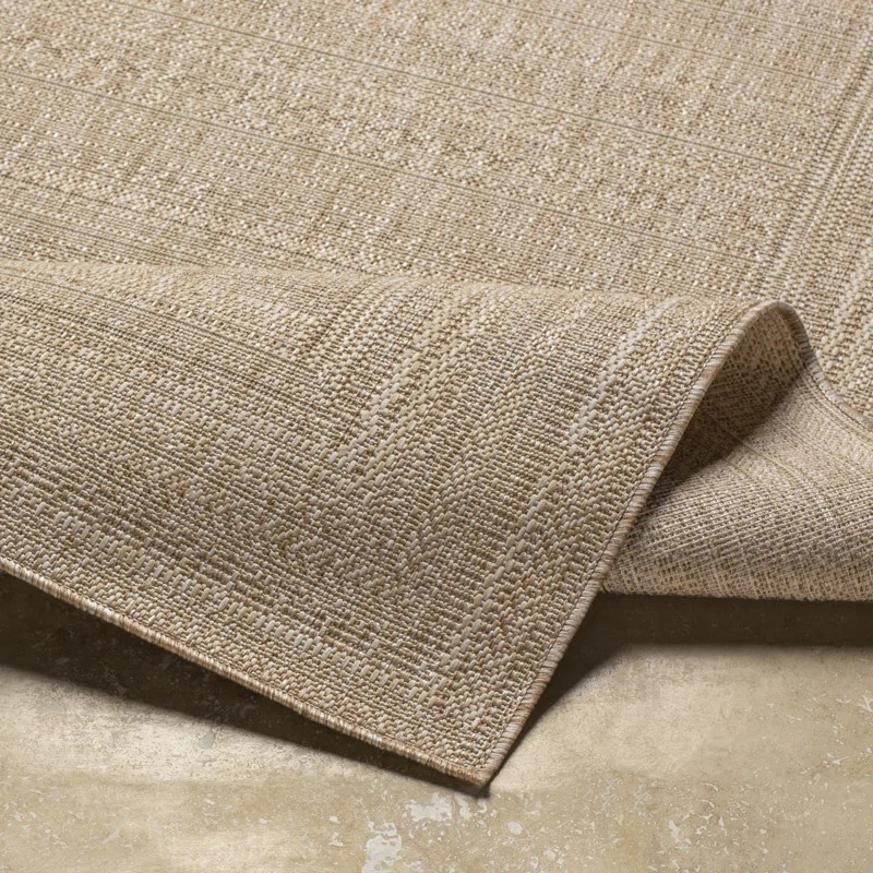 Camar Oriental Indoor/Outdoor Area Rug in Khaki | Wayfair North America